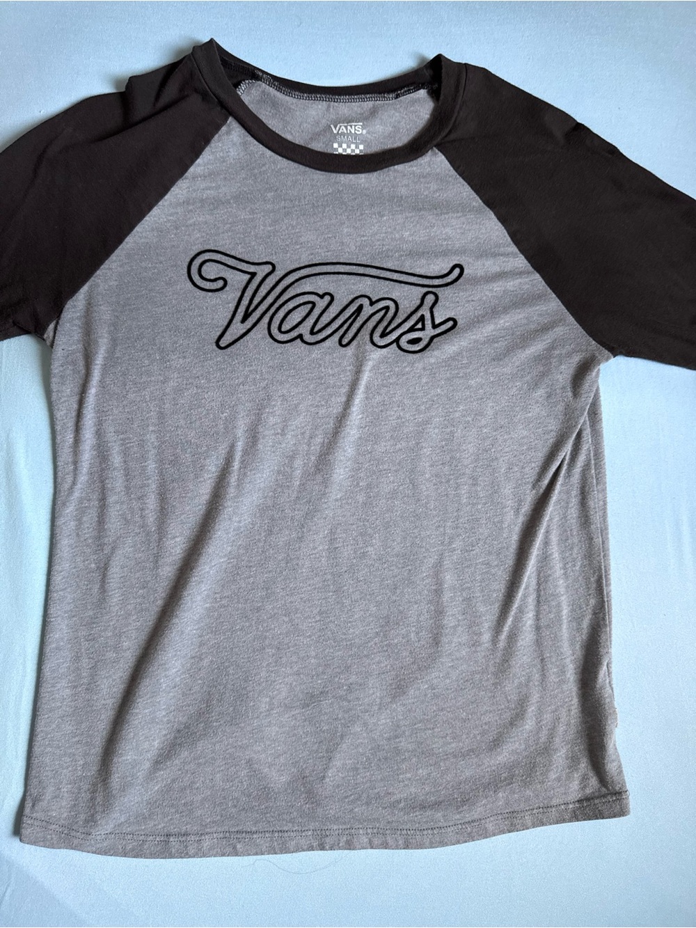 Vans Women S Raglan Logo T-Shirt Baseball Tee Retro Sporty Skate - Picture 3 of 13